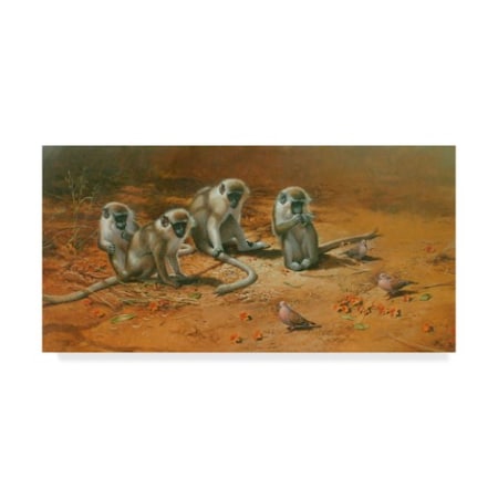 Michael Jackson 'Monkey Business Nature' Canvas Art,24x47